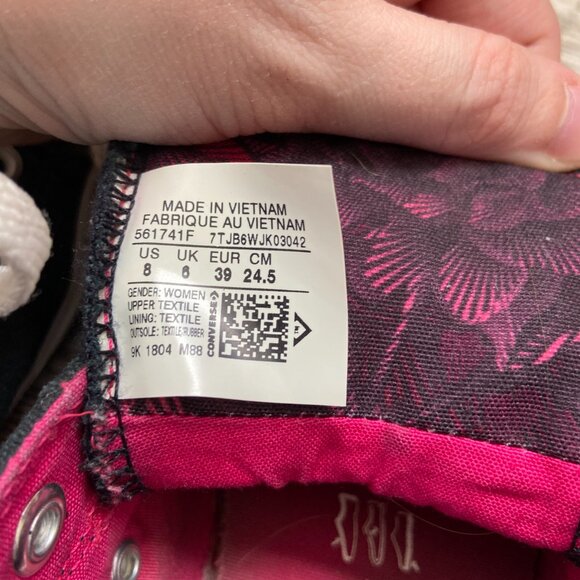 Converse Black and White Women's Sneakers - Picture 5 of 6